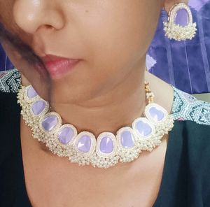 Purple Jewellery Set