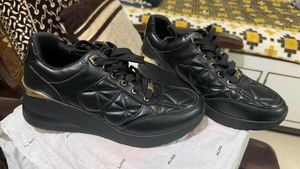 ALDO Black Quilted Sneakers