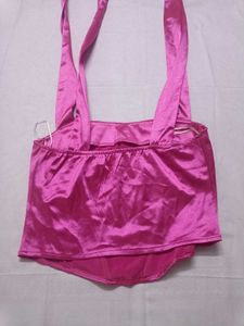 Urbanic Satin Corset Top with Straps