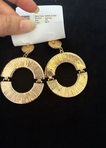 Chic faux  Tortoiseshell Hoop Earrings