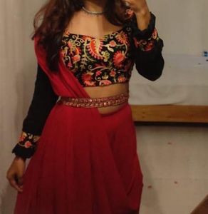 Elegant Embroidered Padded Blouse