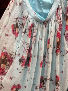 Set of 2 Floral Print Long Skirts