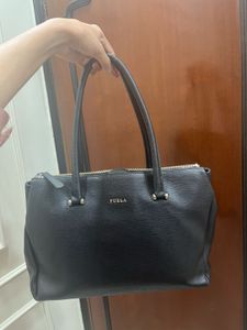 Furla Black Leather Handbag
