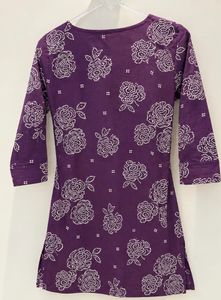 Peachmode Purple A-Line Kurti| Excellent Condition