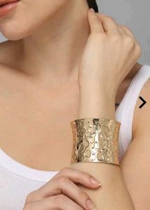 Hammered Metal Cuff Bracelet