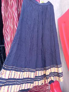 Blue Ethnic skirt plazo
