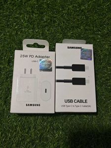 Samsung 25W PD Adapter & USB Cable
