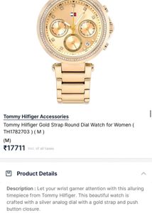 Tommy Hilfiger Women's Gold Watch