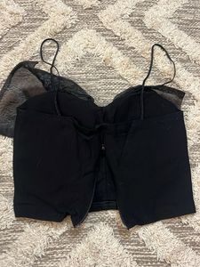 Chic Black Corset Top