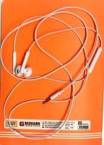 White Earphones with Mic