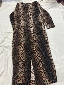 y2k Leopard Print Maxi Dress