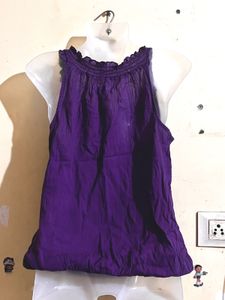 Purple Sleeveless Tank Top