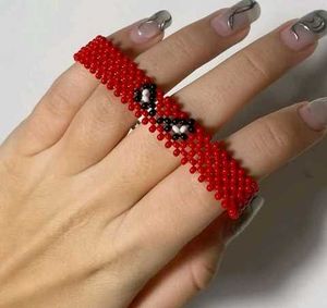 Handmade Beaded Spider bracelet