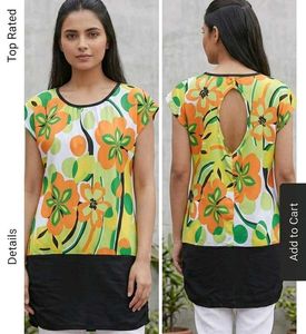 Floral Print Dress backless