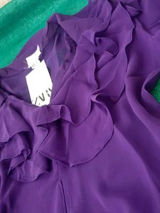 Purple Ruffle top no 80