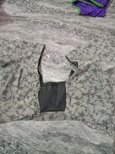 Combo Silk Striched Blouse, Size 30