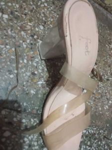 Stylish Clear Strap Heels