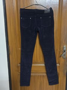 Dark Wash Corduroy Pants