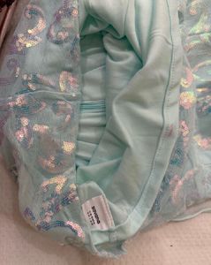 Sparkling aqua Teal Mini Dress