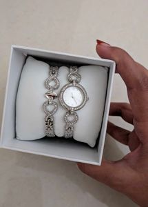 Sparkling Watch & Bracelet Set