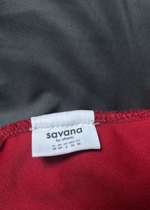 SAVANA Red Ruched Sheer Cutout Mermaid Maxi Dress