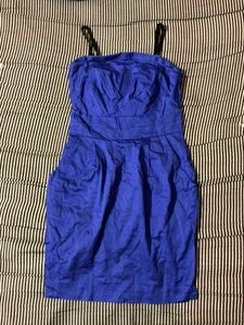 Vibrant Blue Strapless Dress
