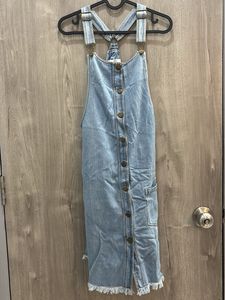 Denim Dungri with Buttons