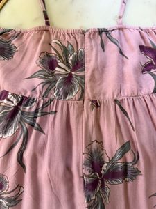Floral tie detail dress
