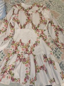 Floral Mini Dress with Corset Detail