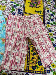 Floral &amp; Striped Pajama Pants - Set of 2