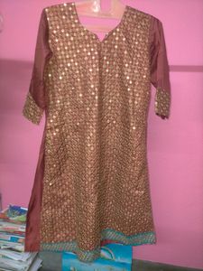 Chocolate Brown Colour Kurta Set