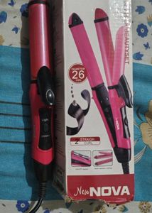 New Nova 2-in-1 Hair Straightener &amp; Curler