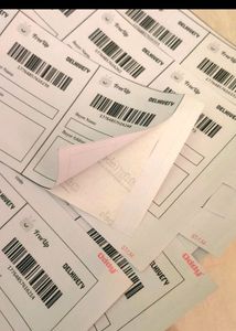 30+30+30 Sticky Labels &amp; Shipping Bags