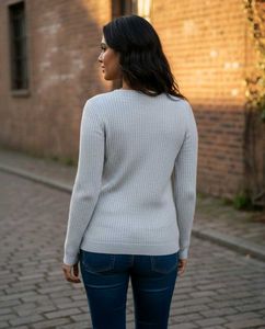 Elegant Knit V-Neck Sweater