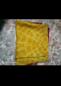 Vibrant Yellow &amp; Red Saree