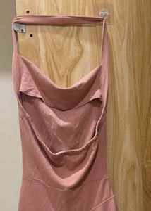 Halter Ruched Pink Dress, Little Box