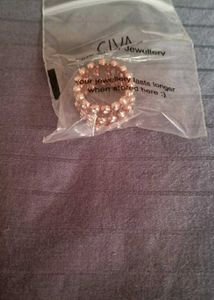 Chic Rose Gold Tone Beaded Convertible Bracelet