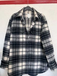 H&amp;M Checkered Overshirt Jacket