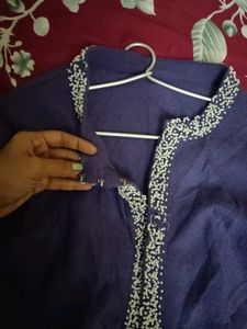 Purple Beaded Cardigan