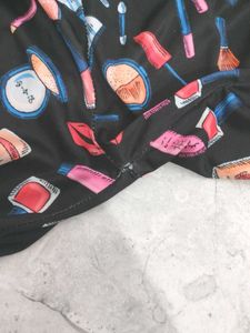 Fun Makeup Print Pajama Pants