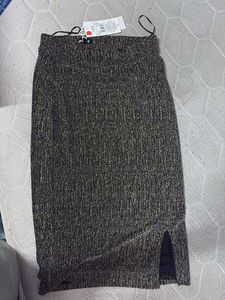 metallic party skirt