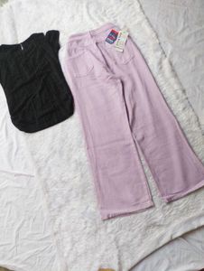 Black Pearl Top With Its Lilac Premium Jeans❤️?