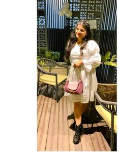 Chic White Tiered Mini Dress