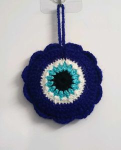 Handmade Evil Eye Crochet Ornament