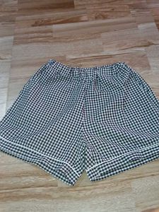 Cute Checkered Pajama Shorts