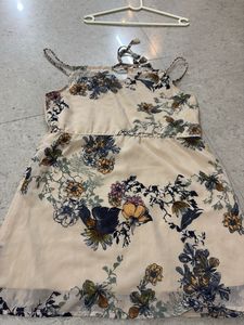 Floral Print Spaghetti Strap Dress