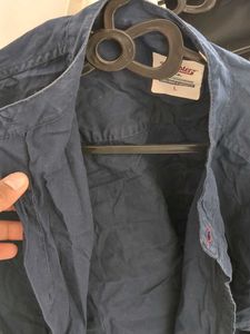 Roadster Classic Navy Blue Men's Shirt