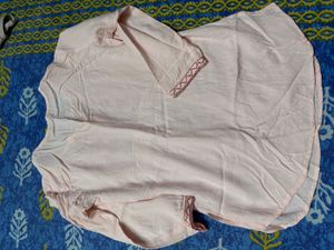Pink Embroidered Kurta