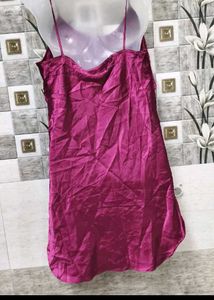 Lace Trimmed Satin Nightie