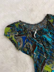 Bohemian Paisley Print Blouse